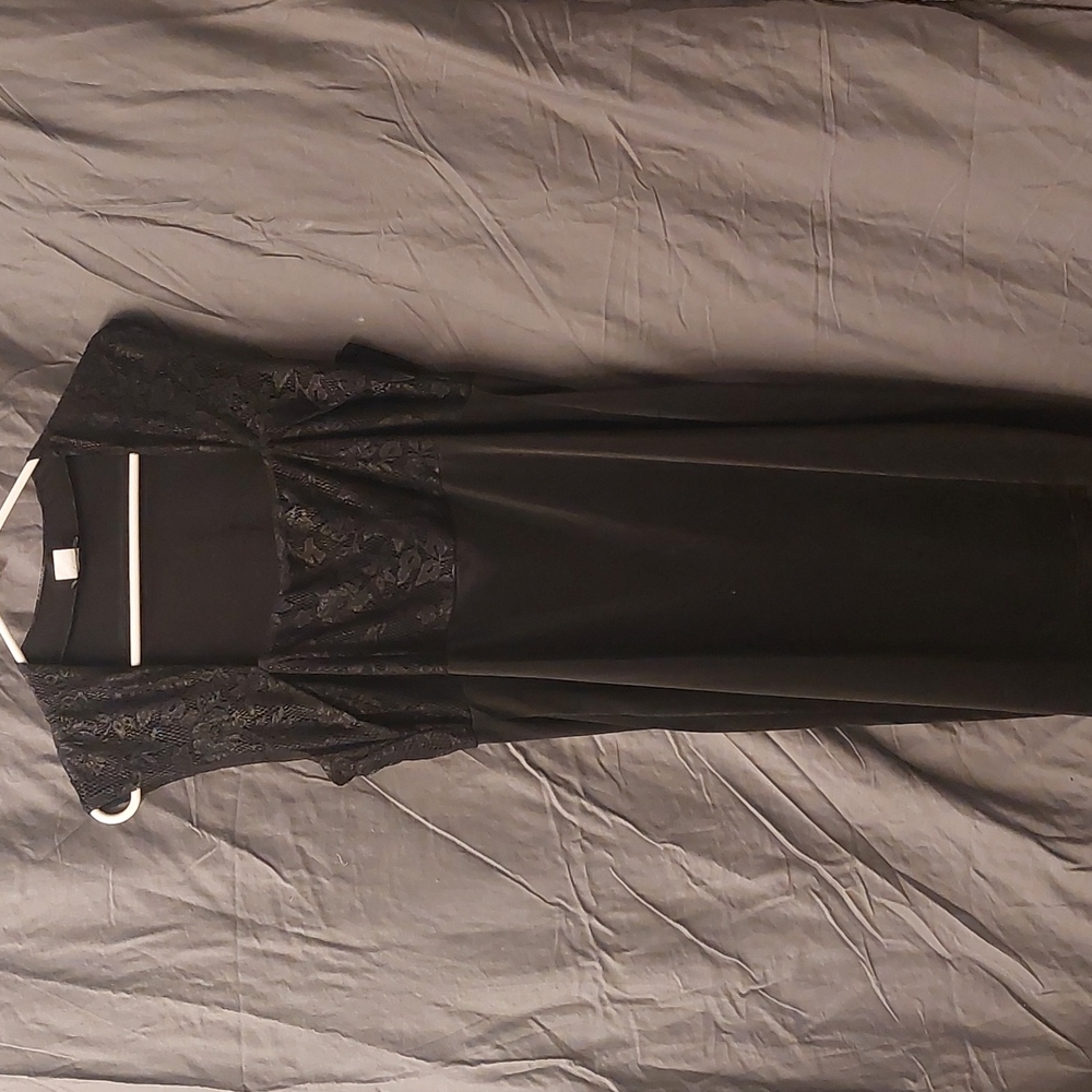 Venus Black spandex  and sparkle lace dress never worn..sat in closet..sz LG but